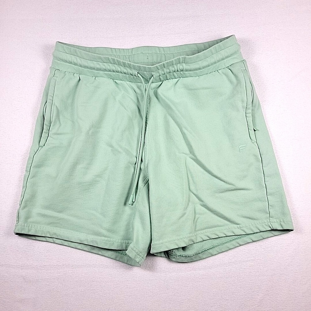 Fabletics The Lightweight Go-To Short Terry Cotton Soft Men XL Green Athleisure